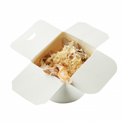 Феттучини с курицей и беконом