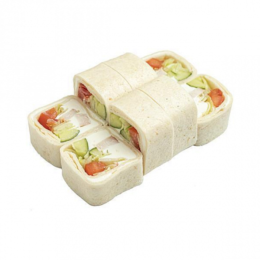 Тортилья с копченой курицей